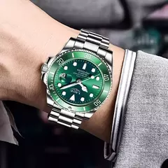 LIGE-Relógio Masculino Impermeável Esporte, Relógio Quartzo, Relógio de Data, 30ATM, Top Brand, Moda Luxo, Mergulhador na internet