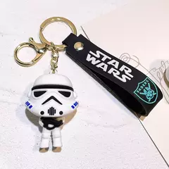 Imagem do Star wars chaveiro para crianças, figuras criativas pvc, darth vader, stormtrooper imperial, yoda, bb-8, presentes de aniversário