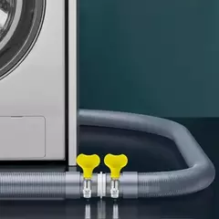 Mangueira de drenagem para máquina de lavar, tubo corrugado, tubo de descarga flexível, 1m, 3m, 5m, acessórios para torneira, lavanderia