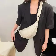 Nylon Hobos Bolsa de Ombro no Peito para Mulheres, Grande Capacidade, Viagem Crossbody, Meia Lua, Cinto Messenger Bags, Drop Shipping, Atacado - Wolf Magazine
