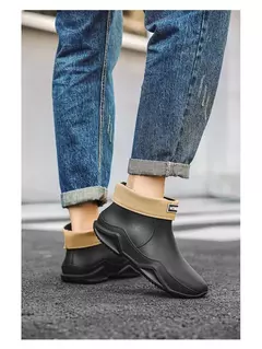 Botas de chuva antiderrapante impermeáveis para homens, sapatos de tornozelo alto para casal, caminhadas, pesca, água, chef, trabalho, ao ar livre, moda, novo na internet