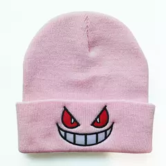 Imagem do Boca olhos bordados elasticidade desenhos animados gorro inverno manter quente moda outono friso mulher masculino chapéu de malha crânio boné