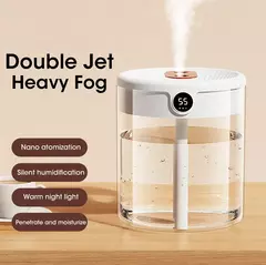Niye-2L Umidificador de ar duplo, exibição de umidade, grande capacidade, aroma, difusor de óleo essencial para quarto, venda quente - loja online
