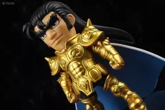 10cm saint seiya anime figura mito pano leo aiólia aquário camus câncer deathmask cavaleiro do zodíaco dourado bonecas japonesas hobbies - loja online