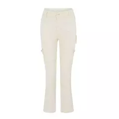 Imagem do Calças monocromáticas para mulheres, calças simples com zíper frontal, cintura alta, streetwear com vários bolsos, slim fit, moda streetwear, Y2k