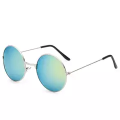 FOENIXSONG-Óculos de Sol Gradiente Redondo para Homens e Mulheres, Pilot Sunglasses, Fashion - loja online
