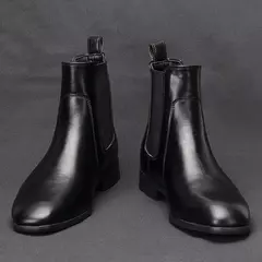 Botas de couro chelsea masculinas, marca de moda confortável, # KD431, 40-46, 2024 na internet