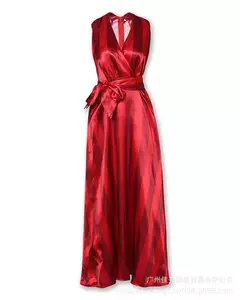 Vestido de noite feminino com zíper listrado, sexy com decote em v, sem mangas, cross-border, comércio eletrônico, nova chegada, moda verão - comprar online