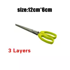 Tesoura de Cozinha Multi-Camada, Cortador Vegetal De Aço Inoxidável, Cebolinha Herb, Laver Spices, Cooking Tool, Cut Kitchen Accessories - comprar online