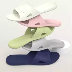 Chinelos dobráveis para homens e mulheres, slides portáteis, antiderrapantes, viagem para o hotel, banho em casa, uso de convidados, sapatos baixos, novo, verão - loja online