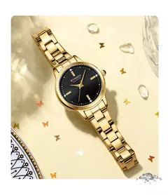 Curren-relógio de quartzo feminino, original, elegante, feito de aço inoxidável, à prova d'água, para as mulheres - Wolf Magazine