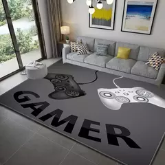 3d impressão gamer controlador padrão sala de estar tapetes antiderrapante cas - Wolf Magazine