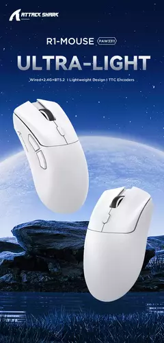Mouse sem fio Bluetooth Gaming, Pixel Art, R1 Superlight, 2.4G, Sensor ajustável, 6 DPI ajustável para Office Game - comprar online