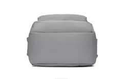 Imagem do Mochila de carregamento USB impermeável para homens, sacos traseiros do escritório do negócio, mochila para laptop casual, mochilas escolares masculinas, 15,6";;VERDADEIRO;;"CINZA