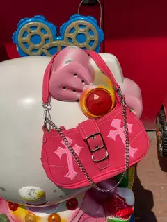 Y2K-Stars Padrão Underarm Bag para Mulheres, Bolsas de Lona, Pequenos Sacos De Ombro, Cadeia Tote Bolsas, Cool Girls, Moda Feminina na internet