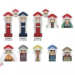 Naruto Sasuke Sakura Kakashi Obito Jiraiya Tsunade Anime Mini Homem Blocos Figura - Wolf Magazine