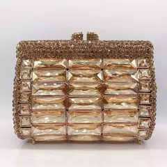 Bolsa de cristal strass para mulheres, bolsas femininas de luxo, baile de cristal, senhora, diamante, festa de casamento, bolsas de ombro - Wolf Magazine