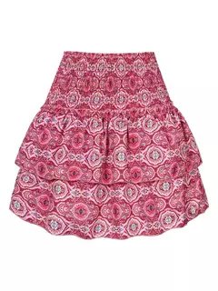 Saia curta plissada floral feminina, vintage, cintura alta, plissado, minissaia, férias femininas, vestido boêmio, verão, 2024