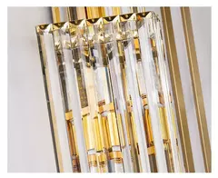 Benda luxo lobby do hotel grande lâmpada de parede cristal para clube hall villa sala estar escritório banquete luminárias interiores - Wolf Magazine