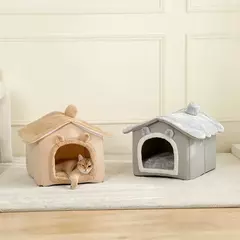 Imagem do Casa dobrável para animais de estimação, removível, lavável, para gatos, filhote de cachorro, sofá, cama para animais de estimação, para cães extra pequenos e gatos pequenos e médios