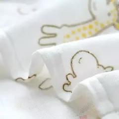 Bebê recém-nascido Swaddle Blanket, Algodão De Musselina De Duas Camadas, Gaze De Banho Infantil, Envoltório Infantil, Capa Do Carrinho, Macio, 110x120cm - comprar online