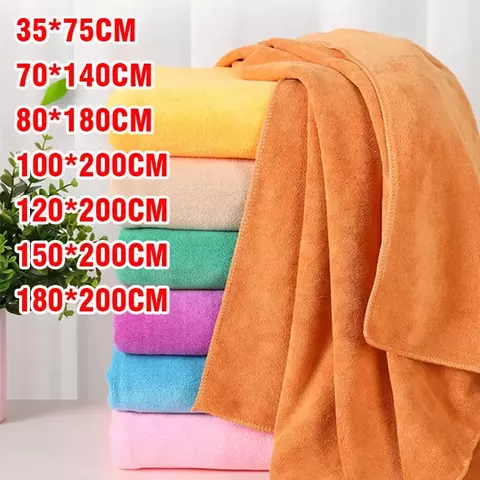 Super grande, toalha de banho de microfibra, suave, alta absorção e secagem rápida, esportes, viagens, sem desbotamento, uso multifuncional