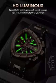 LIGE-Relógio impermeável masculino do esporte, quartzo, relógios de pulso, negócios, relógios de pulso Big Dial, Relogio masculino com caixa, original, luxo - loja online