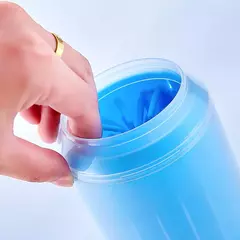 Limpador de patas de animais de estimação, material de silicone macio, copo de lavagem de pés de animais de estimação, limpador de pés de gato e cachorro, massagem portátil, suprimentos de limpeza de patas de animais de estimação