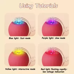 Gato bola interativa brinquedos bola de rolamento automático falso cauda recarregável inteligente animal de estimação brinquedo elétrico cão gato treinamento imitar mouse - comprar online