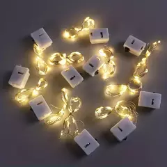 Imagem do AmmToo-Impermeável Mini Fairy Lights, Cobre com Modos de 3 Velocidades, Decorações de Natal, Uso ao ar livre, Alimentado por Bateria, 10 Pack