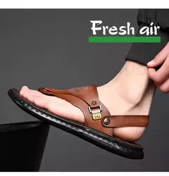 Sandálias dos homens Atacado de Verão de sola Macia Anti derrapante Sapatos de Praia dos homens Grande Nova flip-flops Casual Outwear Sandálias - Wolf Magazine
