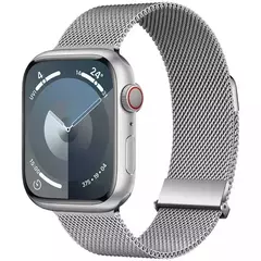 Imagem do Correia para Apple Watch Band, Pulseira Milanese, Cinto de Metal, 45mm, 44mm, 42mm, Ultra 49mm, 38mm, 40mm, 41mm, iWatch Series 9, 8, 7, 6, 5, 3, SE