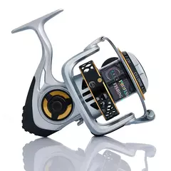 Imagem do Marca MBLN, arrasto máximo 25KG/55LB, carretel de pesca giratório durável, carretel de liga, engrenagem de liga, alça de metal CNC, grande capacidade de linha