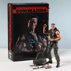 NECA Commando 30o Aniversário John Matrix Action Figure Modelo Colecionável Brinquedo Presente Boneca Estatueta