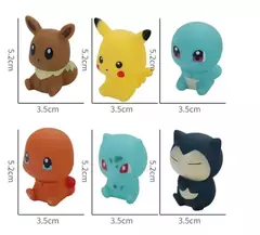 6 pçs pokemon pikachu figuras banheiro banho chuveiro do bebê crianças jogar brinquedos de banho de água crianças aspersão chuveiro brinquedos de descompressão - Wolf Magazine
