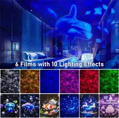 Imagem do Ocean Jellyfish Lamp Projector para Crianças, Star Galaxy Night Light, Rotação 360 °, Sala, Aniversário, Presentes de Natal para Meninos e Meninas