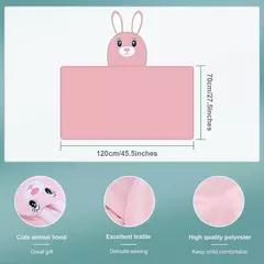 MICHLEY-toalhas de banho com capuz para criança, roupão macio, cobertor swaddle de sono quente, chuveiro para meninos e meninas, recém-nascido 0-9T - comprar online