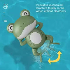 Imagem do Sapo animal bonito da natação para o chuveiro do bebê, Brinquedos do banho do bebê, Brinquedos de água para crianças, Clockwork, Quando no banheiro