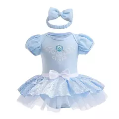 Baby Romper TUTU Vestido Com Headband Infantil Baby Princess Girl Roupas Tamanho 3-18M Cute Design Baby Dress Party Trajes - Wolf Magazine