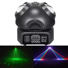 Mini DJ Disco Party Light, 8x3W, DMX LED Beam, Moving Head Light com controle remoto, Stage Laser, Projetor para Casamento Show de Natal na internet