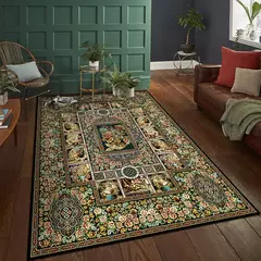 Bohemia tapetes da sala de estar decoração quarto deluxe anti deslizamento tapetes grande área tapete lounge tapete persa lavável - comprar online