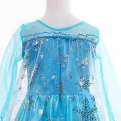Elsa anna vestidos de princesa meninas malha lantejoulas vestido crianças cosplay neve rainha trajes halloween carnaval festa aniversário vestidos - comprar online