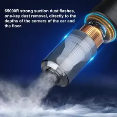 Aspirador de carro sem fio, sem fio, robô de limpeza portátil, aspiradores automáticos, sucção forte, 6000Pa