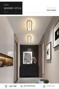 Modern Nordic LED teto lustre, Luzes de teto simples, Sala de estar, Sala de jan - loja online
