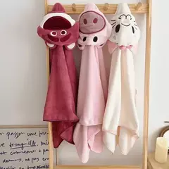 Toalha de banho com capuz bonito para crianças Super macio, roupão absorvente Cobertor dos desenhos animados Quickdry, roupa de dormir para recém-nascido, bebê