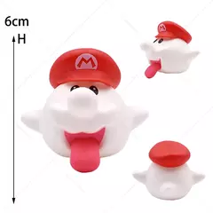 Super mario bros figura de ação brinquedos wario waluigi bowser pvc modelo boneca sapo burro kong anime dos desenhos animados jogo coleção brinquedo presente