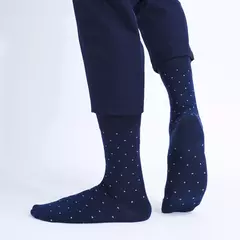 Meias masculinas de algodão penteado, preto, Argyle legal, meias casuais, plus size, alta qualidade, respirável, 5 pares - Wolf Magazine