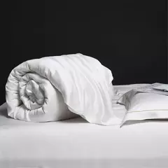 Imagem do Liv-Esthete-Pure White Bedding Set, 100% Seda, Bedding Set, Luxo Duvet Cover, folha plana, fronha, roupa de cama, Saudável e sedoso, Rainha e Rei