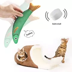 Brinquedo de gato catnip simulação 3d peixe dourado gatinho brinquedos travesseiro interativo soando gato mastigar mordida brinquedos de pelúcia suprimentos para gatos na internet