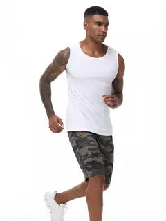 Calções esportivos de camuflagem casual masculino, calças esportivas para acampar, correr, basquete, correr, verão - comprar online